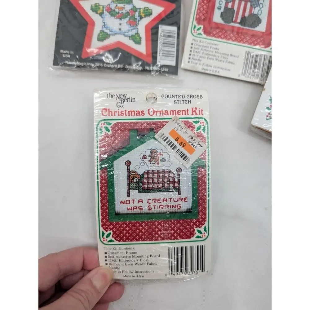 New Christmas Cross Stitch Bundle! Most Are Ornament Kits - One Big Project